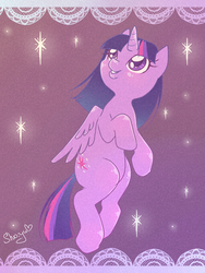 Size: 1200x1600 | Tagged: safe, artist:nyako-shoyu, twilight sparkle, alicorn, pony, g4, female, mare, solo, twilight sparkle (alicorn)