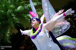 Size: 2048x1357 | Tagged: safe, artist:flowerbite, rarity, human, g4, sonic rainboom (episode), 2012, anime festival orlando, cosplay, glimmer wings, irl, irl human, photo, solo