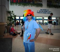 Size: 2048x1792 | Tagged: safe, rainbow dash, human, g4, cosplay, irl, irl human, photo