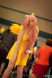 Size: 1360x2048 | Tagged: safe, fluttershy, human, g4, clothes, cosplay, dress, irl, irl human, photo