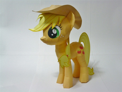 Size: 1080x810 | Tagged: safe, artist:robi, applejack, g4, female, papercraft, pixiv, solo