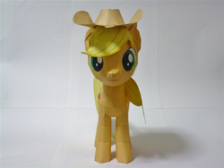 Size: 1080x810 | Tagged: safe, artist:robi, applejack, g4, female, papercraft, pixiv, solo