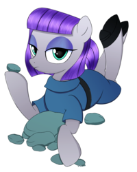 Size: 1600x2000 | Tagged: safe, artist:kas92, maud pie, pony, g4, maud pie (episode), my little pony: friendship is magic, female, parody, pulp fiction, solo