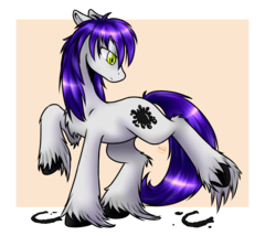 Size: 1400x1200 | Tagged: safe, artist:akashasi, oc, oc only, earth pony, pony, hoofprints, ink, male, solo, stallion