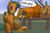 Size: 1050x700 | Tagged: safe, artist:noben, oc, oc only, oc:pumpkin patch, pony, halloween, holiday, jack-o-lantern, male, pumpkin, solo