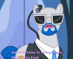 Size: 859x701 | Tagged: safe, screencap, lockdown, for whom the sweetie belle toils, g4, image macro, male, meme, solo