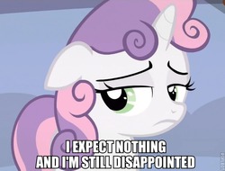 Size: 624x474 | Tagged: safe, sweetie belle, for whom the sweetie belle toils, g4, female, image macro, meme, solo