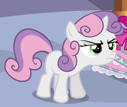 Size: 1250x1050 | Tagged: safe, screencap, sweetie belle, for whom the sweetie belle toils, g4, angry, female, solo