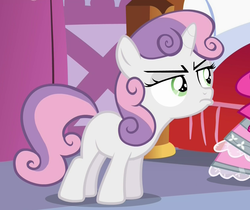 Size: 1250x1050 | Tagged: safe, screencap, sweetie belle, pony, for whom the sweetie belle toils, g4, angry, female, solo