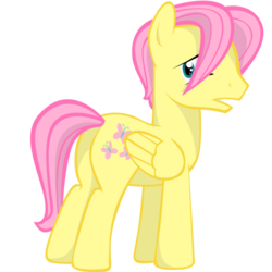 Size: 894x894 | Tagged: source needed, useless source url, safe, artist:ladynoob, fluttershy, pegasus, pony, g4, adorascotch, butt, butterscotch, cute, female to male, male, plot, rule 63, rule63betes, solo