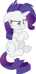 Size: 6000x12083 | Tagged: safe, artist:dasprid, rarity, pony, unicorn, for whom the sweetie belle toils, g4, absurd resolution, disturbed, female, horn, mare, marshmelodrama, mental breakdown, messy mane, messy tail, rarisnap, simple background, solo, tail, transparent background