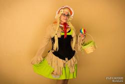 Size: 2048x1366 | Tagged: safe, artist:noflutter, granny smith, human, g4, breasts, cleavage, cosplay, female, irl, irl human, photo, solo, young granny smith