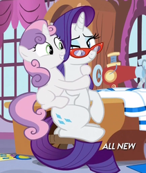 Size: 580x686 | Tagged: safe, screencap, rarity, sweetie belle, pony, for whom the sweetie belle toils, g4, my little pony: friendship is magic, hug