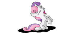 Size: 1006x477 | Tagged: safe, artist:mojo1985, sweetie belle, pony, unicorn, for whom the sweetie belle toils, g4, my little pony: friendship is magic, female, filly, foal, horn, simple background, solo, transparent background