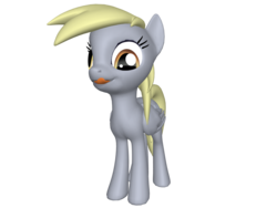 Size: 2000x1500 | Tagged: safe, derpy hooves, pegasus, pony, ponylumen, g4, 3d, 3d pony creator, cute, derpabetes, female, mare, solo, tongue out