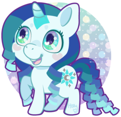 Size: 443x427 | Tagged: safe, artist:miss-glitter, oc, oc only, oc:aqua wish, pony, unicorn, solo