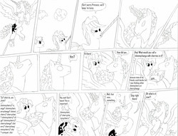 Size: 2364x1809 | Tagged: safe, artist:dreamactualizer, applejack, pinkie pie, g4, comic, monochrome