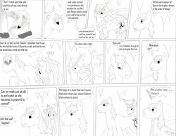 Size: 2343x1805 | Tagged: safe, artist:dreamactualizer, queen chrysalis, g4, comic, monochrome