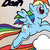 Size: 1401x1409 | Tagged: safe, artist:oblivionintheshadows, rainbow dash, g4, female, solo