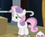 Size: 698x573 | Tagged: safe, screencap, sweetie belle, pony, for whom the sweetie belle toils, g4, faic, female, hub logo, solo