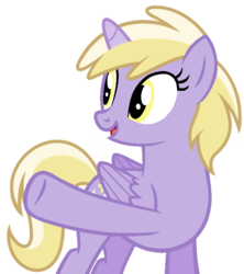 Size: 671x755 | Tagged: safe, artist:dreamcasterpegasus, dinky hooves, alicorn, pony, g4, alicornified, alternate universe, dinkycorn, female, harmony-verse, mare, older, race swap, simple background, solo, transparent background