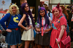 Size: 2048x1356 | Tagged: safe, artist:ehherinn, pinkie pie, rarity, twilight sparkle, human, equestria girls, g4, cosplay, irl, irl human, photo