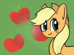 Size: 1890x1417 | Tagged: safe, artist:ehherinn, applejack, g4, female, looking at you, solo
