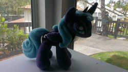 Size: 1279x719 | Tagged: safe, artist:chochomaru, princess luna, g4, irl, photo, plushie, s1 luna, solo