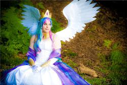 Size: 960x641 | Tagged: safe, artist:chochomaru, princess celestia, human, g4, cosplay, irl, irl human, photo, solo