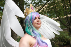 Size: 1024x683 | Tagged: safe, artist:chochomaru, princess celestia, human, g4, cosplay, irl, irl human, photo, solo