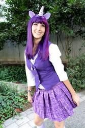 Size: 640x960 | Tagged: safe, artist:arizzel, twilight sparkle, human, g4, clothes, cosplay, irl, irl human, photo, skirt, solo