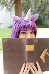 Size: 640x960 | Tagged: safe, artist:arizzel, human, book, cosplay, elements of harmony, irl, irl human, photo, solo