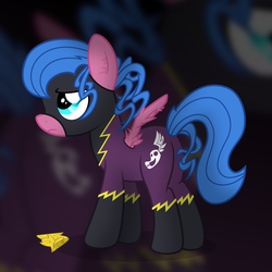 Size: 5000x5000 | Tagged: safe, artist:csillaghullo, oc, oc only, pegasus, pony, g4, absurd resolution, female, mare, shadowbolts, solo, wingless, wonderbolt badge