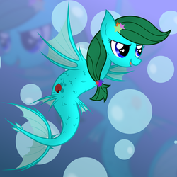 Size: 6000x6000 | Tagged: safe, artist:csillaghullo, oc, oc only, sea pony, g4, absurd resolution, bubble, solo