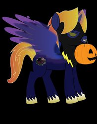 Size: 791x1011 | Tagged: safe, artist:penguin-616, oc, oc only, clothes, costume, nightmare night, shadowbolts, solo, wing spell