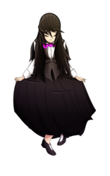 Size: 707x1131 | Tagged: safe, artist:franticlava, octavia melody, human, g4, clothes, curtsey, eyes closed, female, humanized, long skirt, simple background, skirt, solo, transparent background, vest