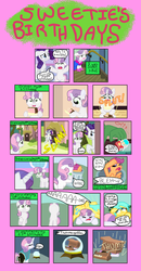 Size: 1810x3484 | Tagged: safe, artist:oneovertwo, rarity, scootaloo, sunshower raindrops, sweetie belle, for whom the sweetie belle toils, g4, comic, musical instrument, offscreen character, piano