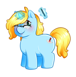 Size: 1400x1419 | Tagged: safe, artist:meb90, oc, oc only, oc:meb90, pony, unicorn, artist, chubby, fat, glasses, plump, ponified, solo