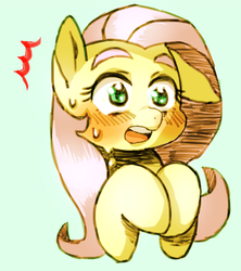 Size: 599x675 | Tagged: safe, artist:misocha, fluttershy, g4, female, pixiv, solo, surprised, thick eyebrows