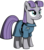 Size: 2215x2500 | Tagged: safe, artist:bigshot232, boulder (g4), maud pie, g4, alternate hairstyle, creepy, female, freaky fred, high res, solo