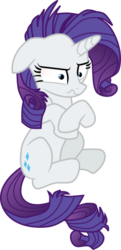 Size: 240x495 | Tagged: safe, artist:ruinedomega, rarity, pony, unicorn, for whom the sweetie belle toils, g4, bad future, dream, female, floppy ears, horn, insanity, mare, messy hair, messy mane, messy tail, ponyscape, rarisnap, simple background, solo, tail, transparent background