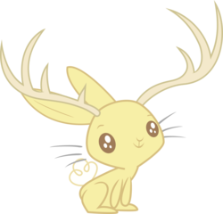 Size: 6261x6000 | Tagged: safe, artist:decimix, jackalope, absurd resolution, animal, antlers, simple background, solo, transparent background, vector