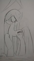 Size: 670x1193 | Tagged: safe, artist:stickwithapsuedonym, oc, oc only, oc:downpour, earth pony, pony, solo, water