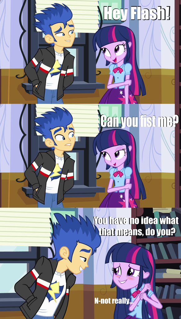 583532 Suggestive Edit Edited Screencap Screencap Flash Sentry Twilight Sparkle 6313