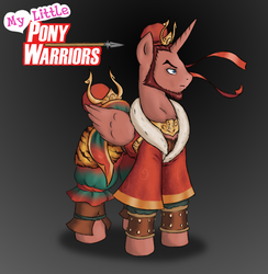 Size: 500x513 | Tagged: safe, artist:dreadcoffins, oc, oc only, alicorn, big cat, pony, tiger, alicorn oc, dynasty warriors, ponified, romance of the three kingdoms, solo, sun quan, wu