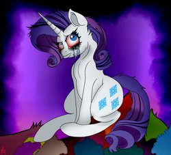 Size: 937x852 | Tagged: safe, artist:baronbulge, rarity, for whom the sweetie belle toils, g4, crying, female, solo