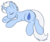 Size: 683x575 | Tagged: safe, artist:meggchan, oc, oc only, oc:frost bite, pony, unicorn, eyes closed, sleeping, solo