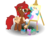 Size: 1000x755 | Tagged: safe, artist:ktechnicolour, princess celestia, oc, oc:doodles, pegasus, pony, g4, brush, painting, pegasus oc, picture, wings