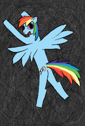 Size: 1632x2400 | Tagged: safe, artist:sharkiity, rainbow dash, g4, female, solo