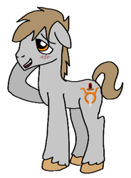 Size: 397x540 | Tagged: safe, artist:bronyponyguy, oc, oc only, earth pony, pony, blushing, floppy ears, male, simple background, solo, stallion, tavrosbrony, white background